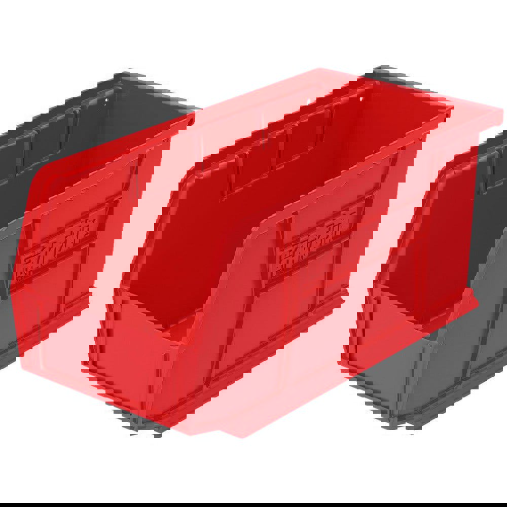 Plastic Hopper Stacking Bin: Red